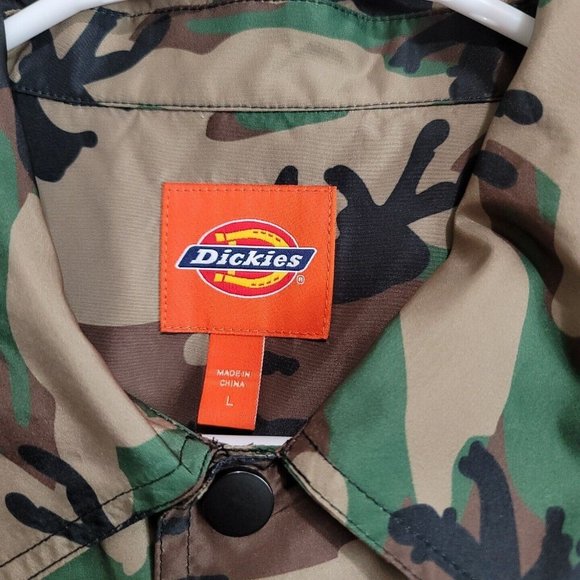 DICKIES Girl Camo Jacket Women's Size Large Camouflage Windbreaker NWOT - Picture 2 of 13